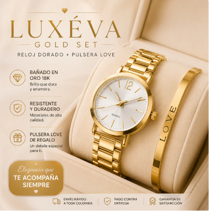 LUXÉVA™ GOLD SET - Reloj + Pulsera