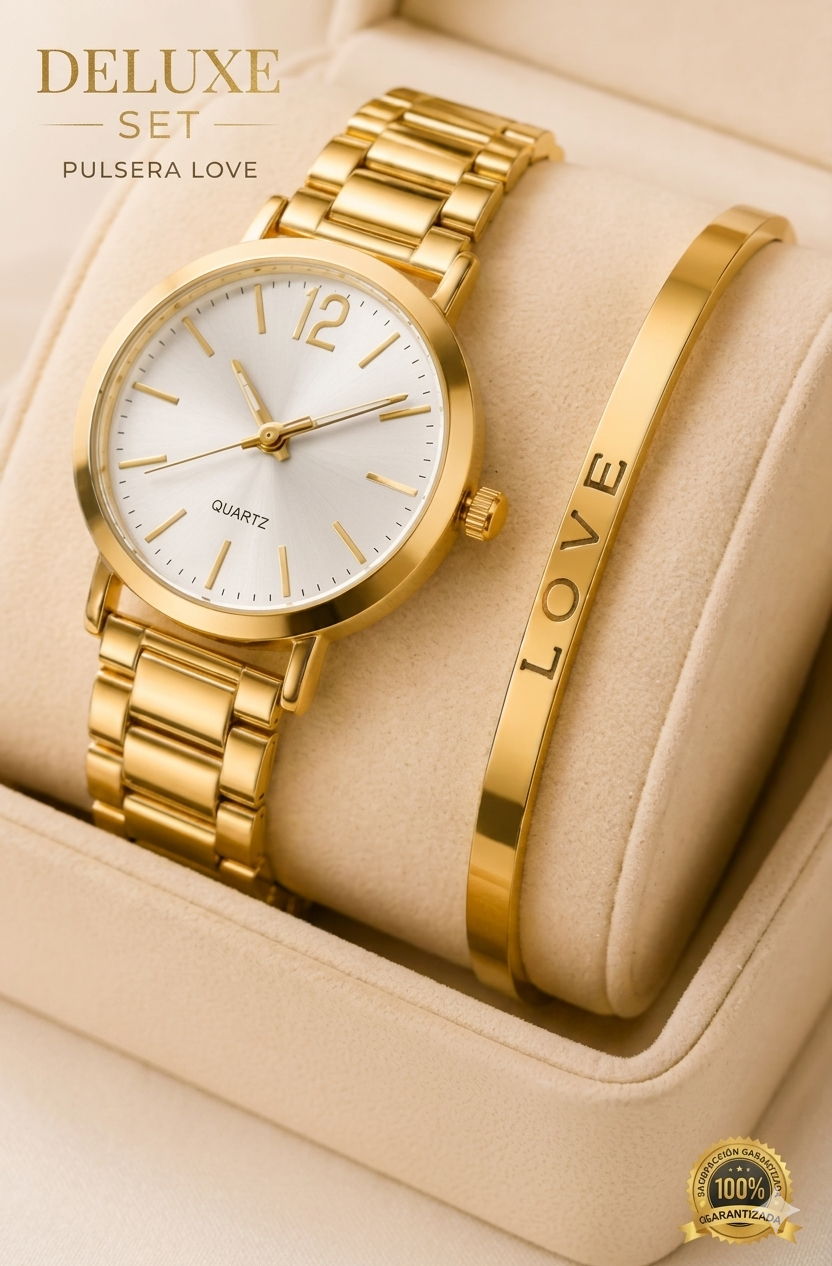 LUXÉVA™ GOLD SET - Reloj + Pulsera