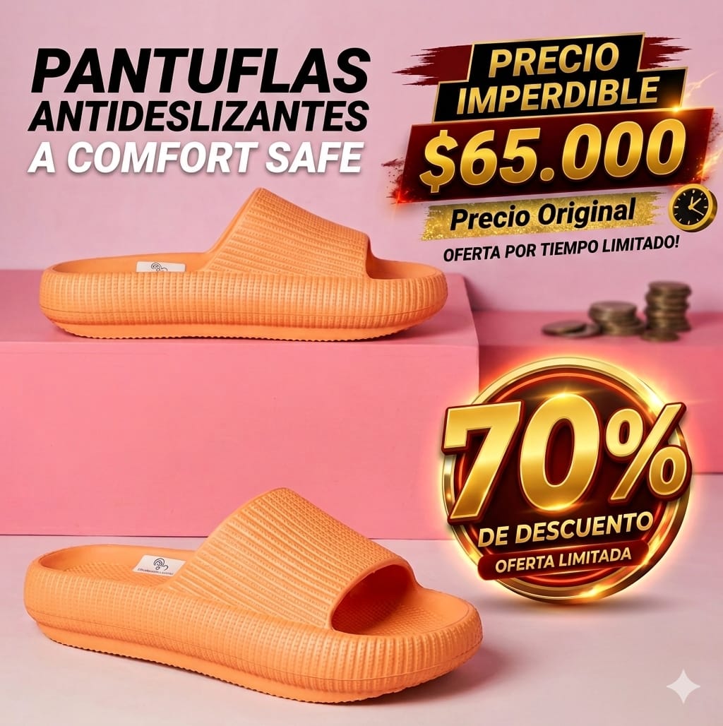 Pantuflas Antideslizantes Comfort Safe.